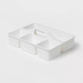 Divided Caddy Organizer White - Brightroom™: Utility Storage Cart, Polypropylene, Universal Storage, 1 Year Warranty