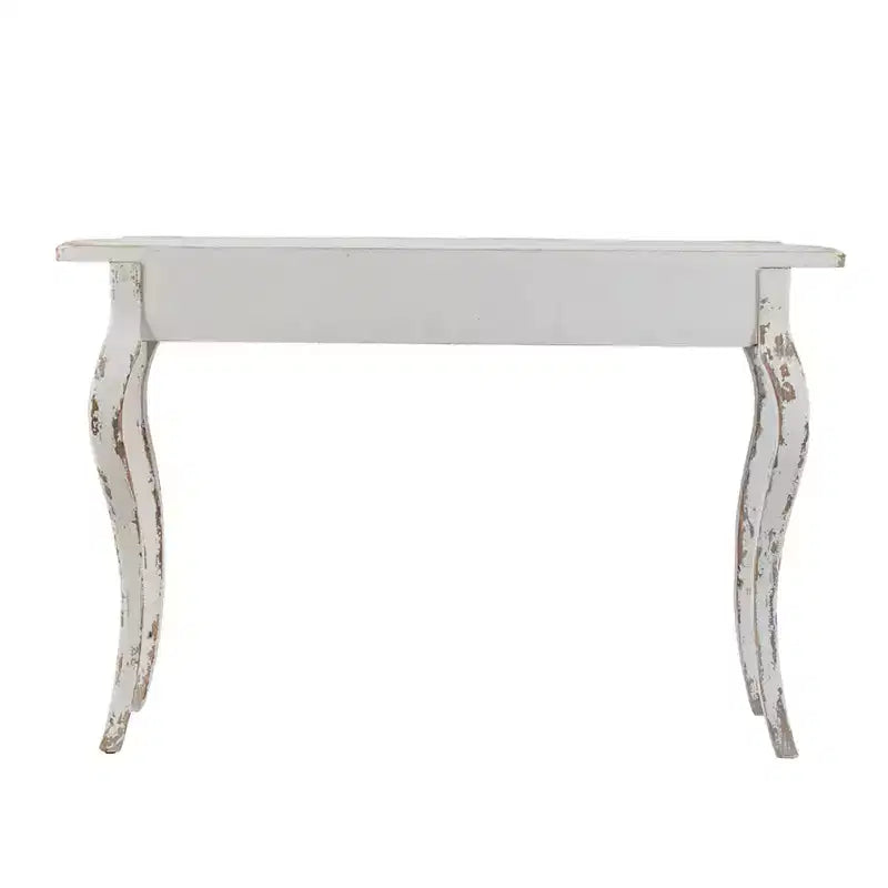 Consolle sottile sbiancata per ingresso salotto 46x16.5x30