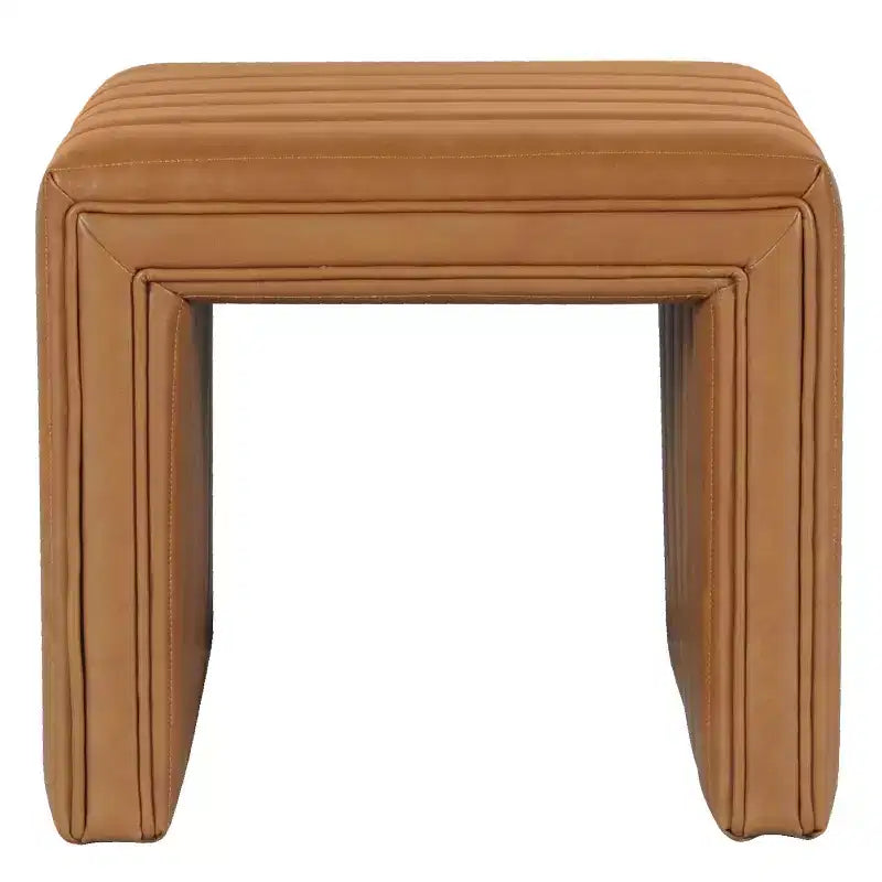 Moderno pouf piccolo rettangolare, poggiapiedi imbottito, sgabello da trucco per camera da letto, soggiorno