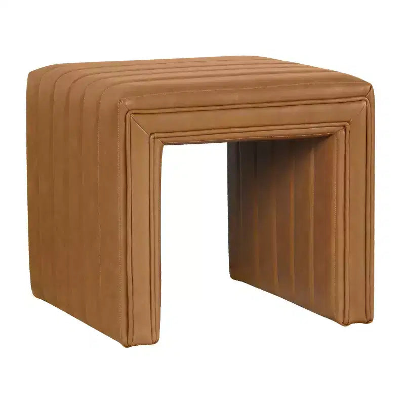 Moderno pouf piccolo rettangolare, poggiapiedi imbottito, sgabello da trucco per camera da letto, soggiorno