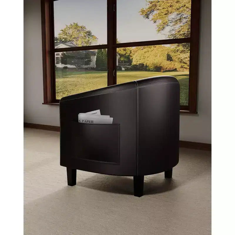 Poltrone a botte in similpelle per soggiorno/camera da letto/sala lettura