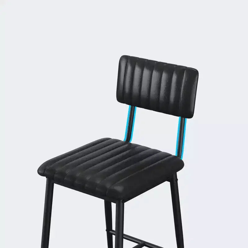 Sgabelli da Bar Altezza Bancone - 400 LBS per Carichi Pesanti, Ergonomici in Pelle PU con Cuscino Spesso, Schienale e Poggiapiedi, per Isola Cucina/Bar di Casa