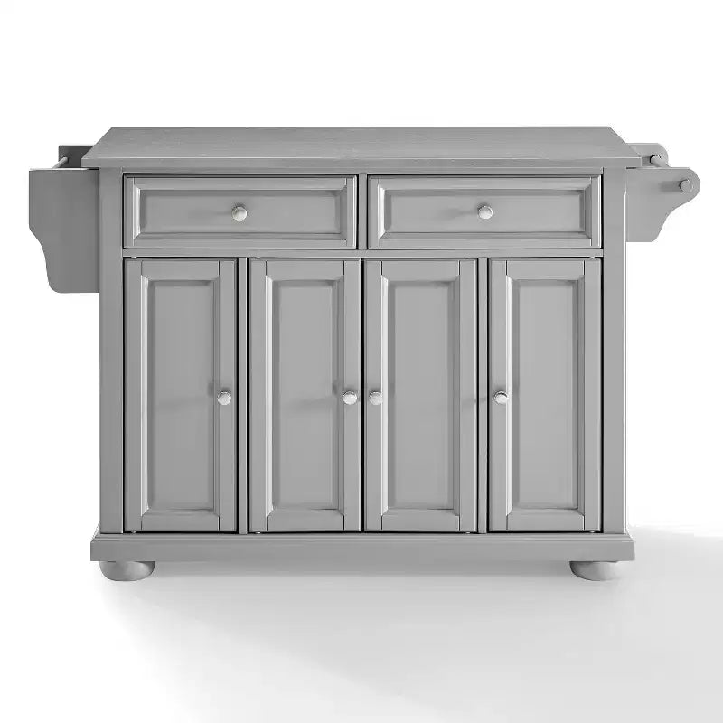 Isola/Carrello da cucina Alexandria con ripiano in acciaio inossidabile Grigio/Acciaio inossidabile