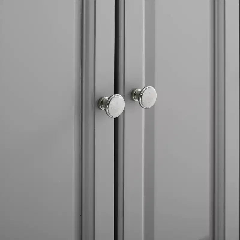 Isola/Carrello da cucina Alexandria con ripiano in acciaio inossidabile Grigio/Acciaio inossidabile