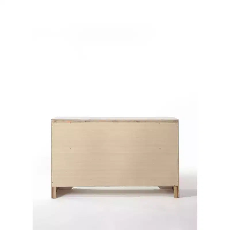 Comò Naima 160 cm Bianco: Struttura in Legno, Guide in Metallo, 9 Cassetti, Nessun Montaggio Richiesto