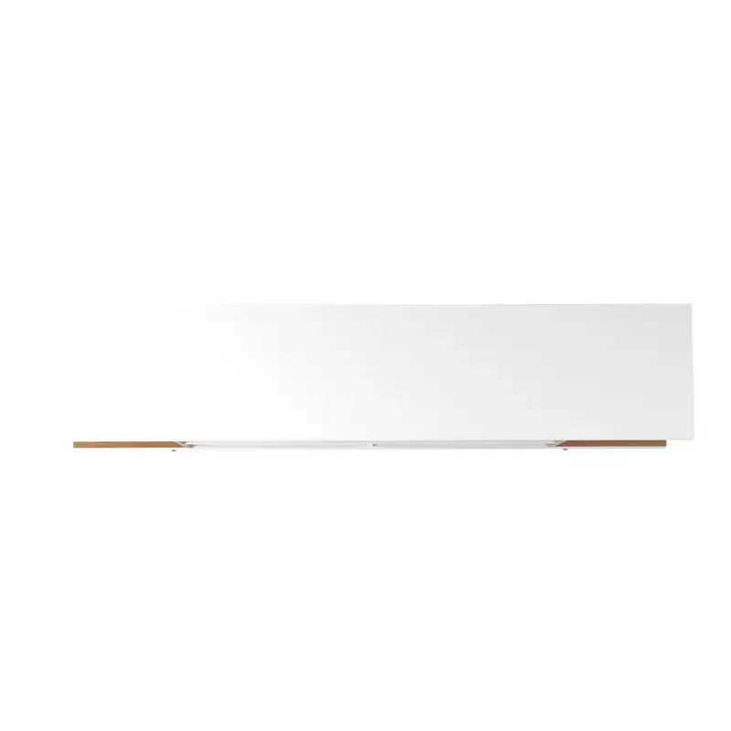Mobile porta TV Utopia da 70,47" per TV fino a 65" bianco lucido/acero crema, console moderna con contenitore