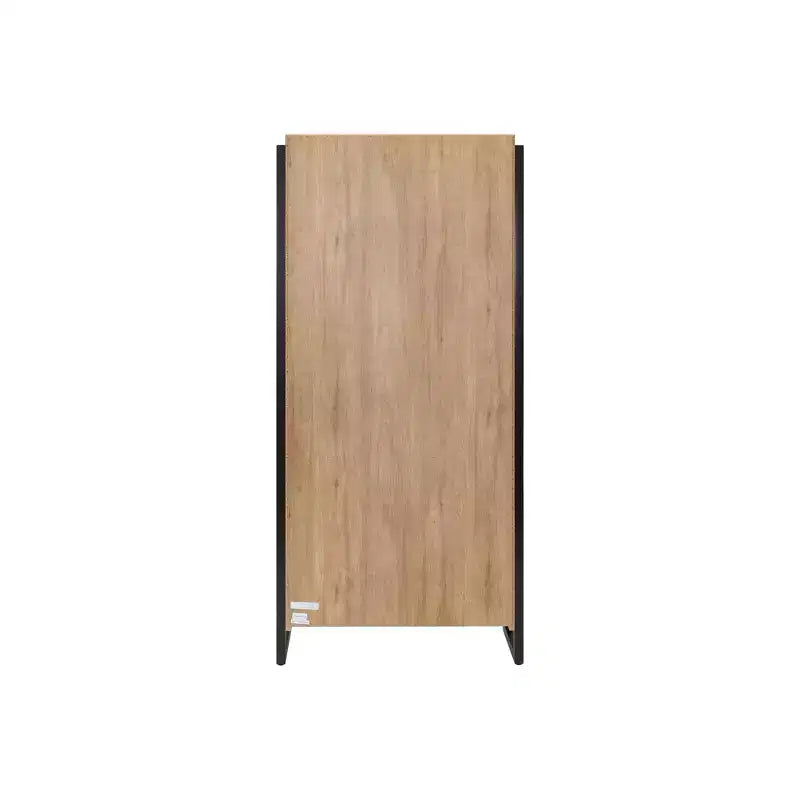 Libreria moderna aperta Mason da 78" in laminato di legno marrone chiaro: 4 ripiani, nessun montaggio richiesto