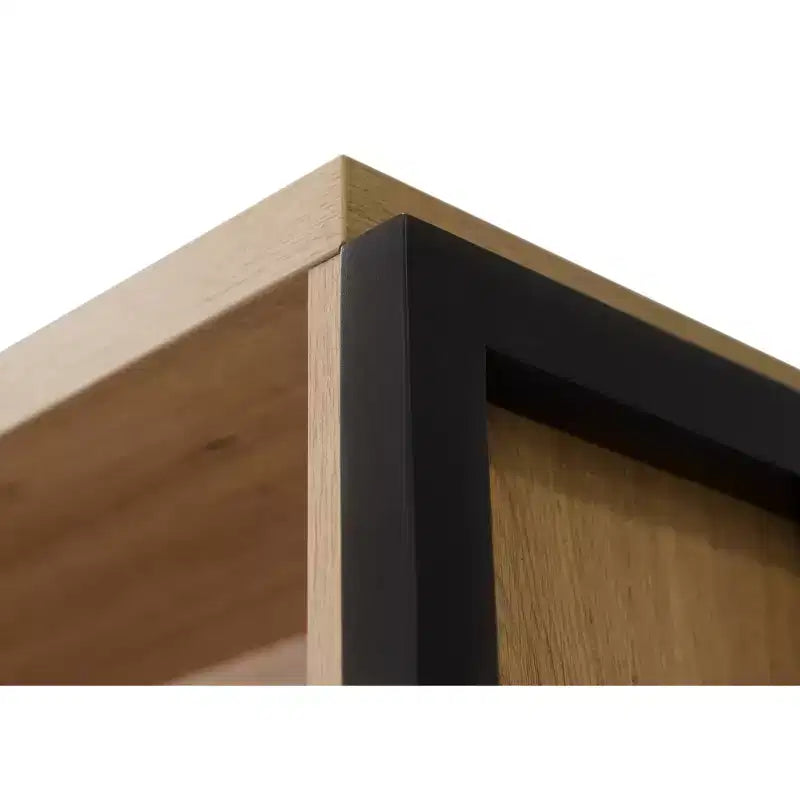 Libreria moderna aperta Mason da 78" in laminato di legno marrone chiaro: 4 ripiani, nessun montaggio richiesto
