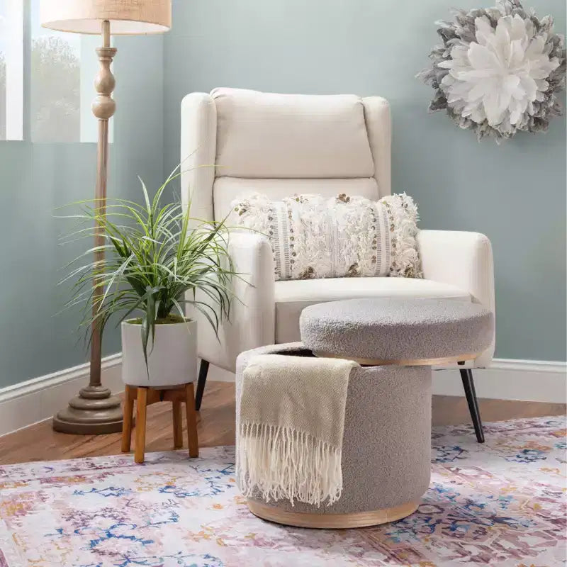 Blanche Pouf Contenitore
