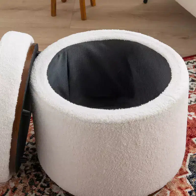 Blanche Pouf Contenitore