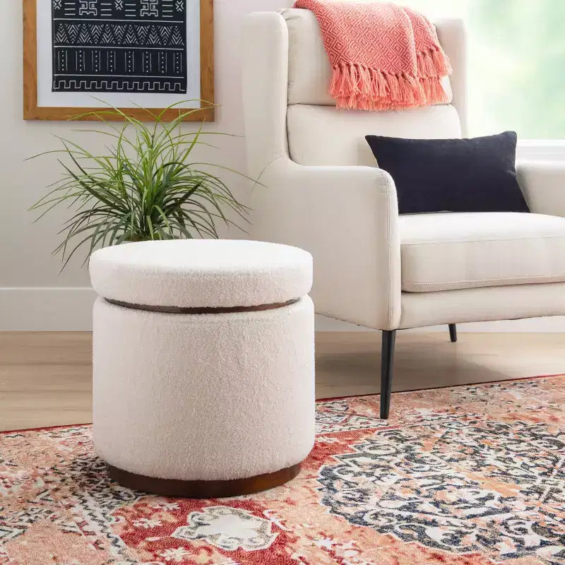 Blanche Pouf Contenitore