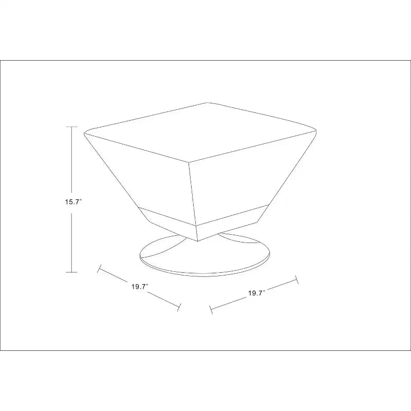Pouf Girevole Diamond