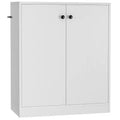 Costway 2-Door Storage Cabinet Buffet Cabinet with 3 Shelves Sideboard for Kitchen Hallway